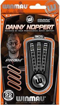 WINMAU Danny Noppert Freeze Edition Professional Soft Tip 90% Tungsten Darts Set with Flights and Stems Shafts