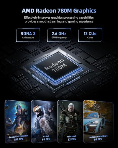 Image of Beelink SER9 Mini PC, AMD Ryzen 7 H255 (Up to 4.9GHz), 32GB DDR5 5600MHz 1TB NVMe SSD, Radeon 780M, 10G LAN, USB4, WiFi 6, BT5.2, 4K@240Hz Triple Display, Desktop Computer
