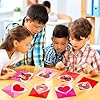 60pcs Valentine's Day Theme DIY Cutouts Heart Envelope Bulletin Board Decoration Set Envelope Paper Cut-Outs Classroom Decor for Valentines Classroom DIY Photo Craft Party School Wall Door Supplies #5