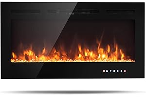 Tangkula 40 Inch Electric Fireplace Insert: Experience the Warmth and Ambiance