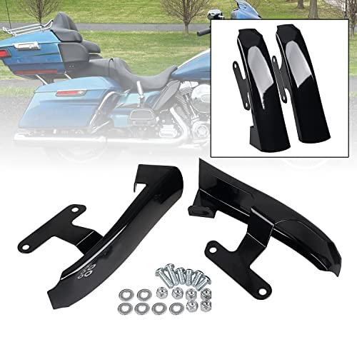 Paneles rellenos para alforjas de guardabarros metálicos para Harley Electra Glide Classic FLHTC 2009-2013, Gloss Black miniatura 2