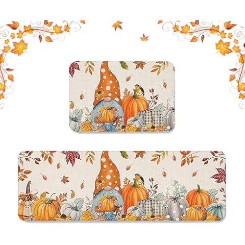 Zecnaud Autumn Decorative Rugs Pack of 2 Cover