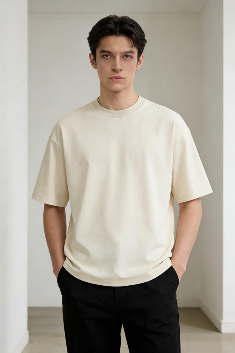Camisetas de algodón para hombre, de gran tamaño, unisex, de manga corta, cuello redondo, color liso, atlética, ropa casual