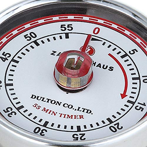Zassenhaus Magnetic Retro 60 Minute Kitchen Timer, 2.75-Inch, Navy Blue - Image 4