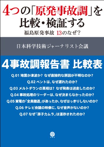 4つの「原発事故調」を比較・検証するー福島原発事故 13のなぜ? | 柴田