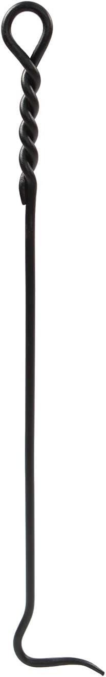 Minuteman International Rope Handle Single Shovel Fireplace Tool, Standard 28-in, Black