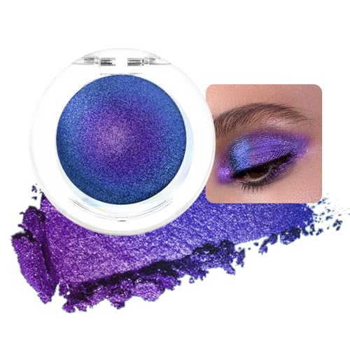 evpct Royal Blue Purple Duochrome Eyeshadow Palette Makeup, Metallic Chameleon Duo Chrome...