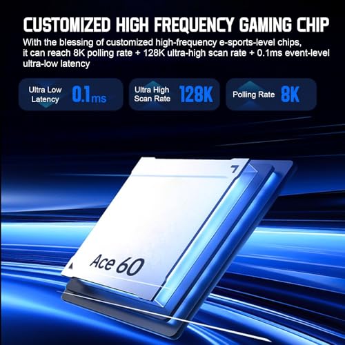 Image of Hyekit x MCHOSE ACE 60 PRO 60% Wired Magnetic Switch Mechanical Gaming Keyboard, Rapid Trigger Hall Effect Keyboard, Hyper-Fast Adjustable Actuation, 8K Hz Polling Rate, RGB HotSwap, for PC /Mac, Black