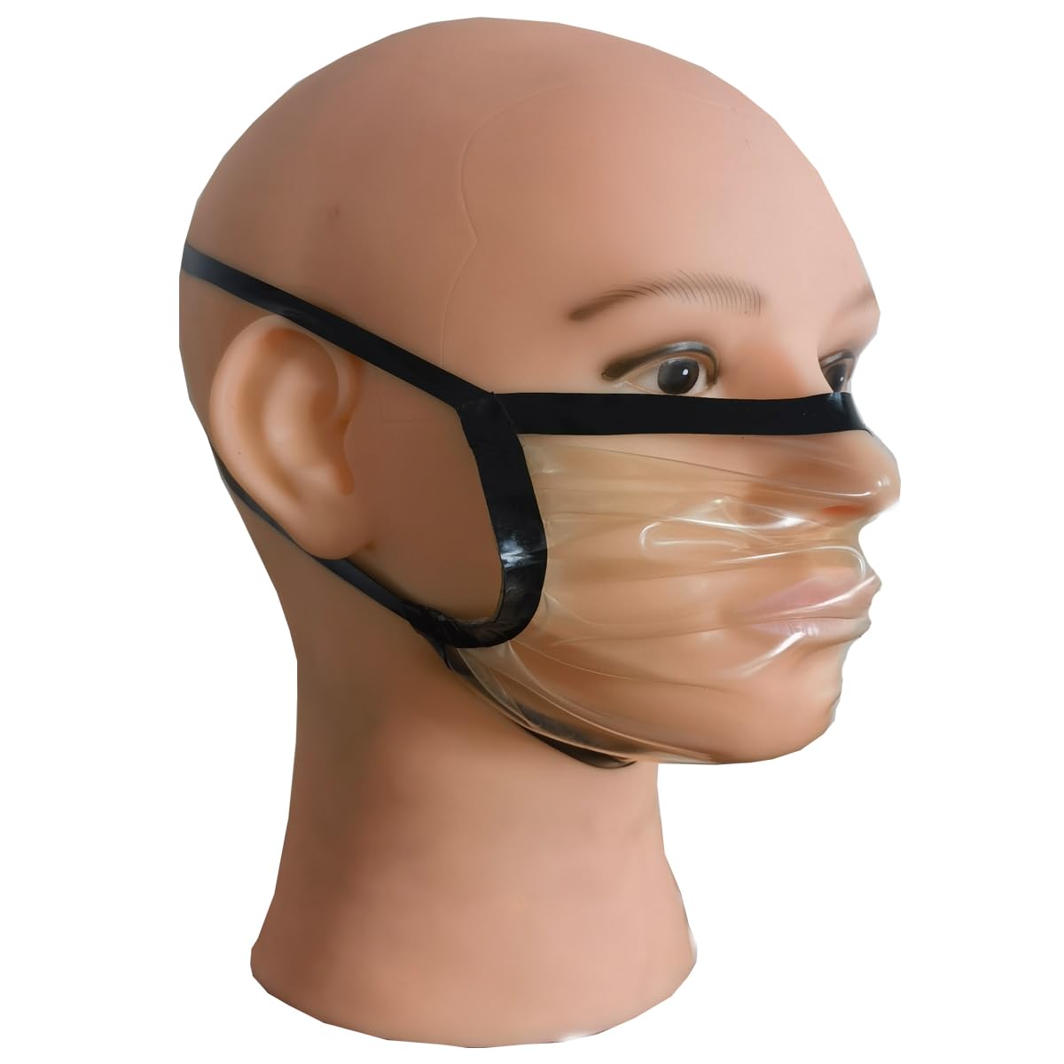 Masque en latex pour hommes Masque BDSM Caoutchouc Masque de bondage en latex pour sexe Fétiche SM Sextoy extrême pour couples