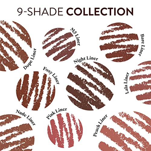 Mented Cosmetics Waterproof Dark Brown Lip Pencil, Natural, Vegan Cruelty-Free Makeup, Matte Lip Liners For Women #TOP4