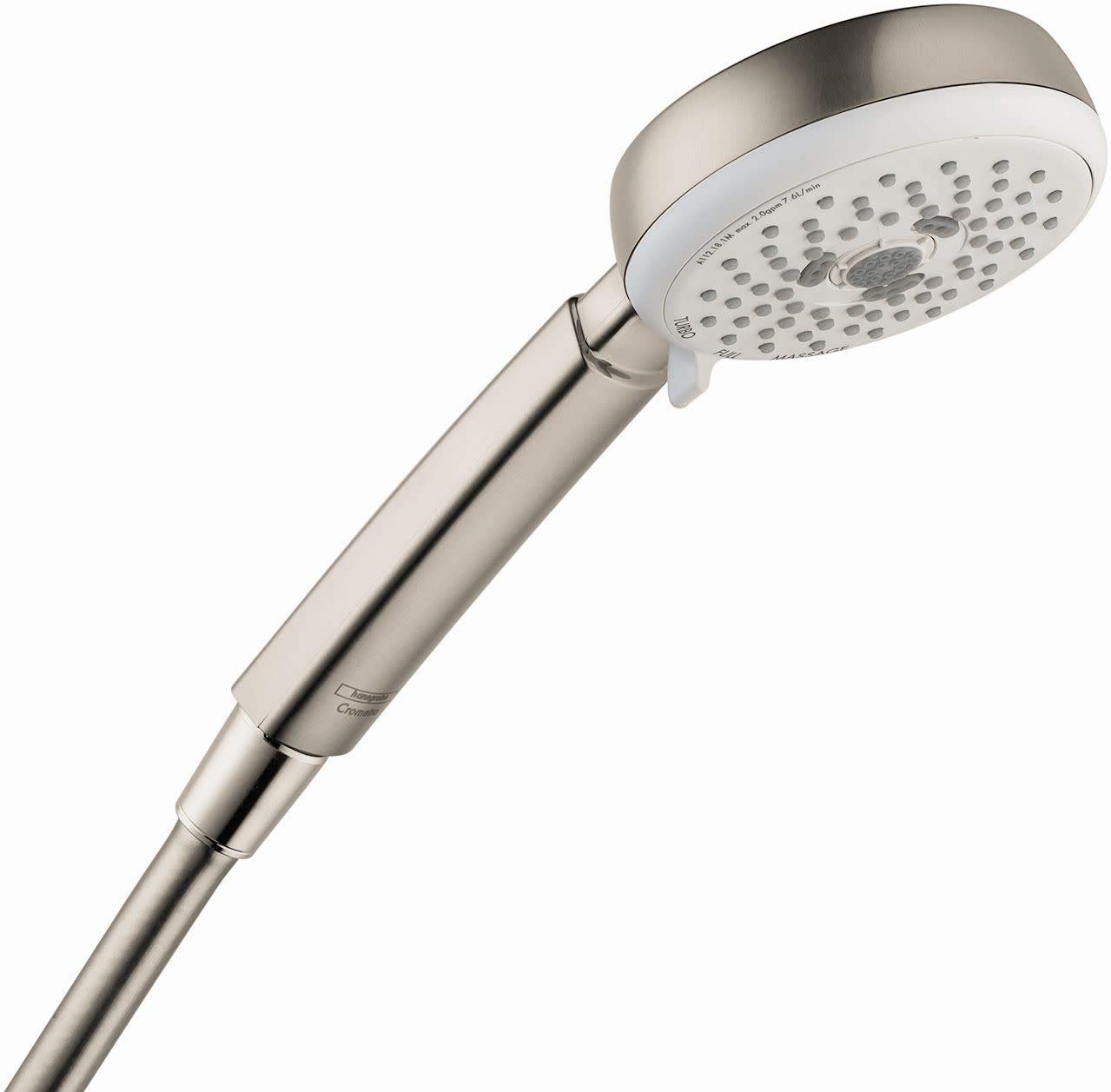 hansgroheCrometta 100 Easy Install 4-inch Handheld Shower Head Modern 3 Full, Pulsating Massage, Intense Turbo 26826821