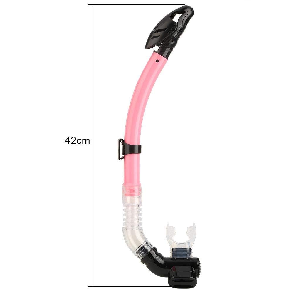 alomejor Dry Schnorchel Silikon trockene Luft Atmen Tube f¨¹r Tauchen und Schnorcheln mit komfortablen Mundst¨¹ck f¨¹r Erwachsene Herren Damen Jungen M?dchen, rose