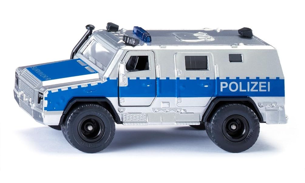 Amazon.com: SIKU 2304, Police Patrol Car Rheinmetall Man Survivor