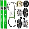 8TEN Deck Rebuild Kit Blade Spindle Belt Idler for Husqvarna YTH22V46 YTH21K46 YTH20K46 46-Inch 532187281 532405143