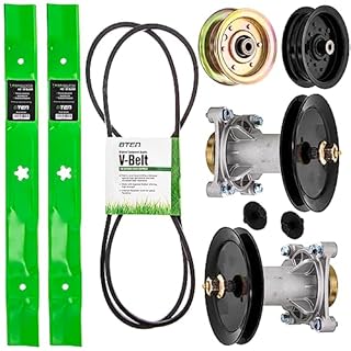 8TEN Deck Rebuild Kit Blade Spindle Belt Idler for Husqvarna YTH22V46 YTH21K46 YTH20K46 46-Inch 532187281 532405143