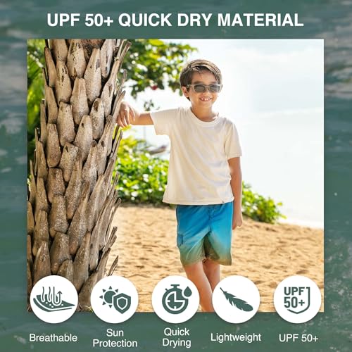 Image of Kanu Surf Boys' Avalon Quick Dry UPF 50+ Beach Swim Trunk