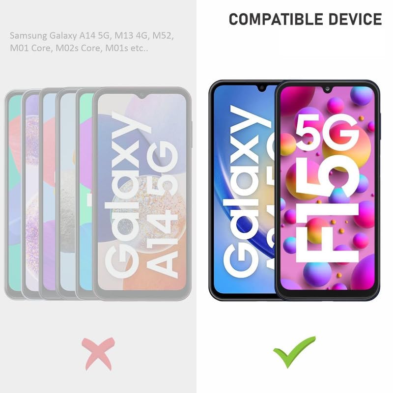 Image of Tempered Glass Screen Protector For Samsung Galaxy F15 5G Smartphone With Easy Installation Kit