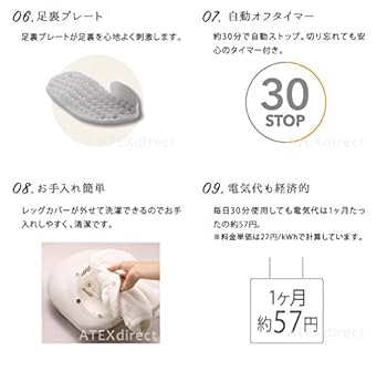 Amazon | ルルド あったかフットモイスチャー AX-KXL5900wh