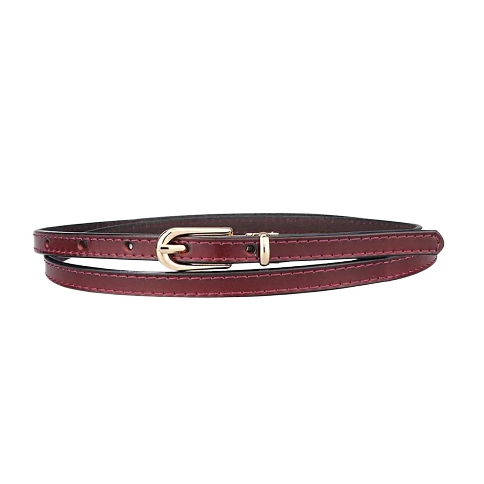Ceintures en cuir véritable for femmes, 2 pièces, boucle ardillon en alliage, fine, for robes et pantalons en jean Pour Robes,Jeans