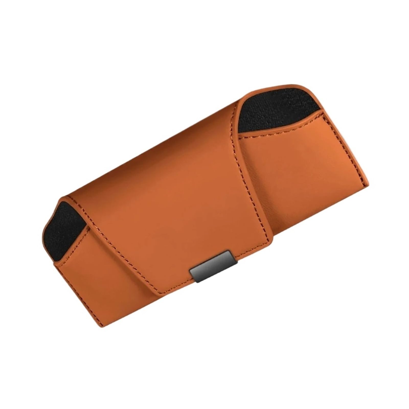 Portagafas Parasol Coche Estuche Almacenamiento Gafas Sol para Coche Soporte Magnético para Clip Portátil Accesorios para Automóvil(Orange 1pc)