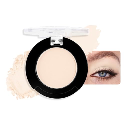 Neutral Light Nude Beige White Single Matte Eye Shadow Palette