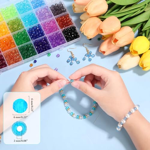 Paxcoo FRSCB0001 1820Pcs Crystal Beads thumb #2