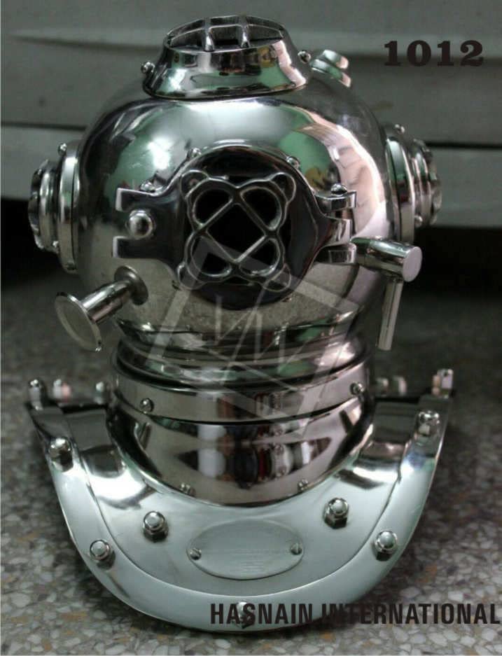 Colore: come da foto Vintage Mini Immersione Casco U.S.Navy Mark IV Deep Sea Divers Casco Scuba Replica
