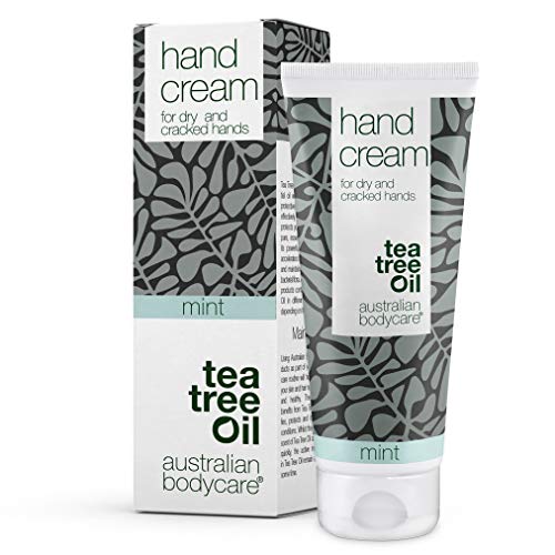 Australian Bodycare Hand Cream voor zeer droge handen | Tea Tree Oil + Mint | Handcrème voor mannen & vrouwen met handkloven | Vegan Handcrème met Tea Tree Olie | 100ml