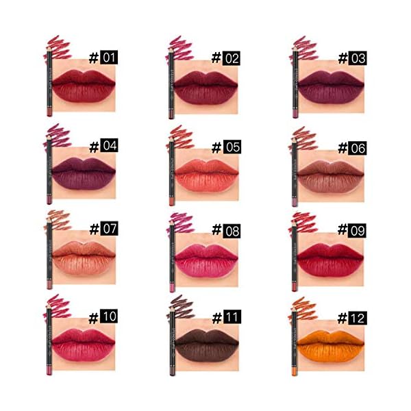 Chnaivy-Lip-Liner-Pencil-Set12-Color-Matt-Smooth-Waterproof-lip-pencil-setlip-pencil-set-Natural-Long-Lasting-Make-Up-Lipliners-with-a-Pencil-Sharpener Chnaivy Lip Liner Pencil Set,12 Color Matt Smooth Waterproof lip pencil setlip pencil set, Natural Long Lasting Make Up Lipliners with a Pencil Sharpener