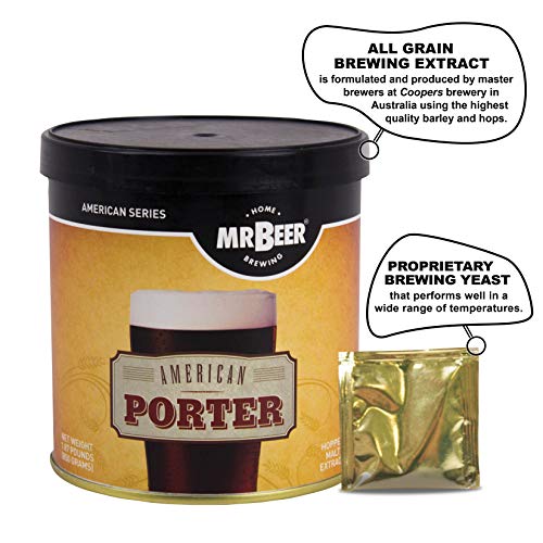 Mr. Beer American Porter 2 Gallon Homebrewing, Refill