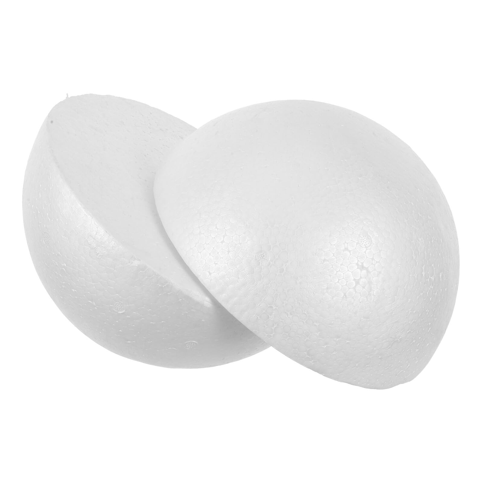 2pezzi Sfera di Polistirolo Bianca Emisferica per Lavori Artigianali Mezza Sfera di Schiuma per Composizioni Floreali Semisfere di Polistirolo per Decorazioni Nuziali