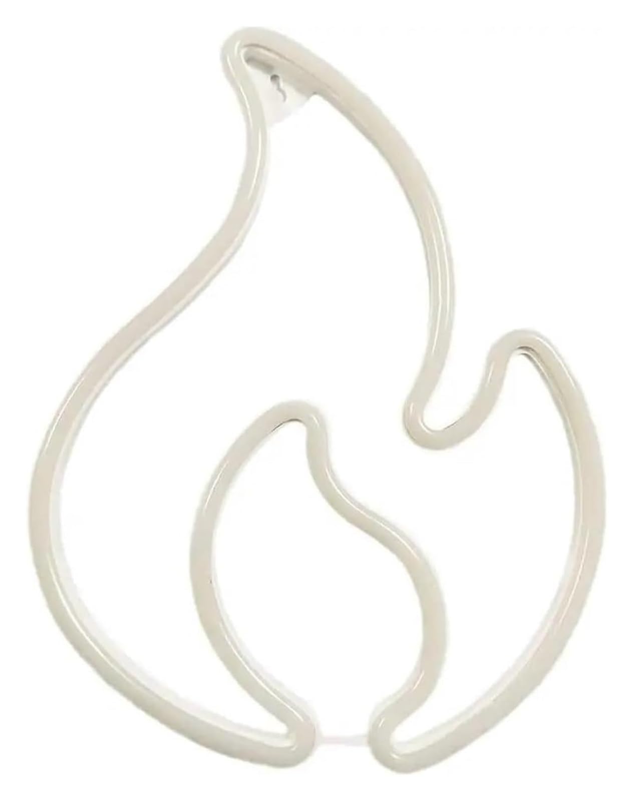 Letreros de neón con forma llama, luz LED para habitación niños, decoración pared para bodas y fiestas, lámpara colgante(Neon-2)