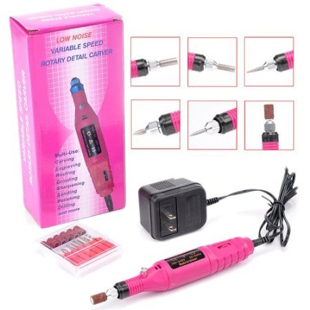 W&B Lion Nail Art Drill Treatments KIT Machine Electric File Buffer Bits Acrylics 6 File Pedicure Hands & Nails Repair