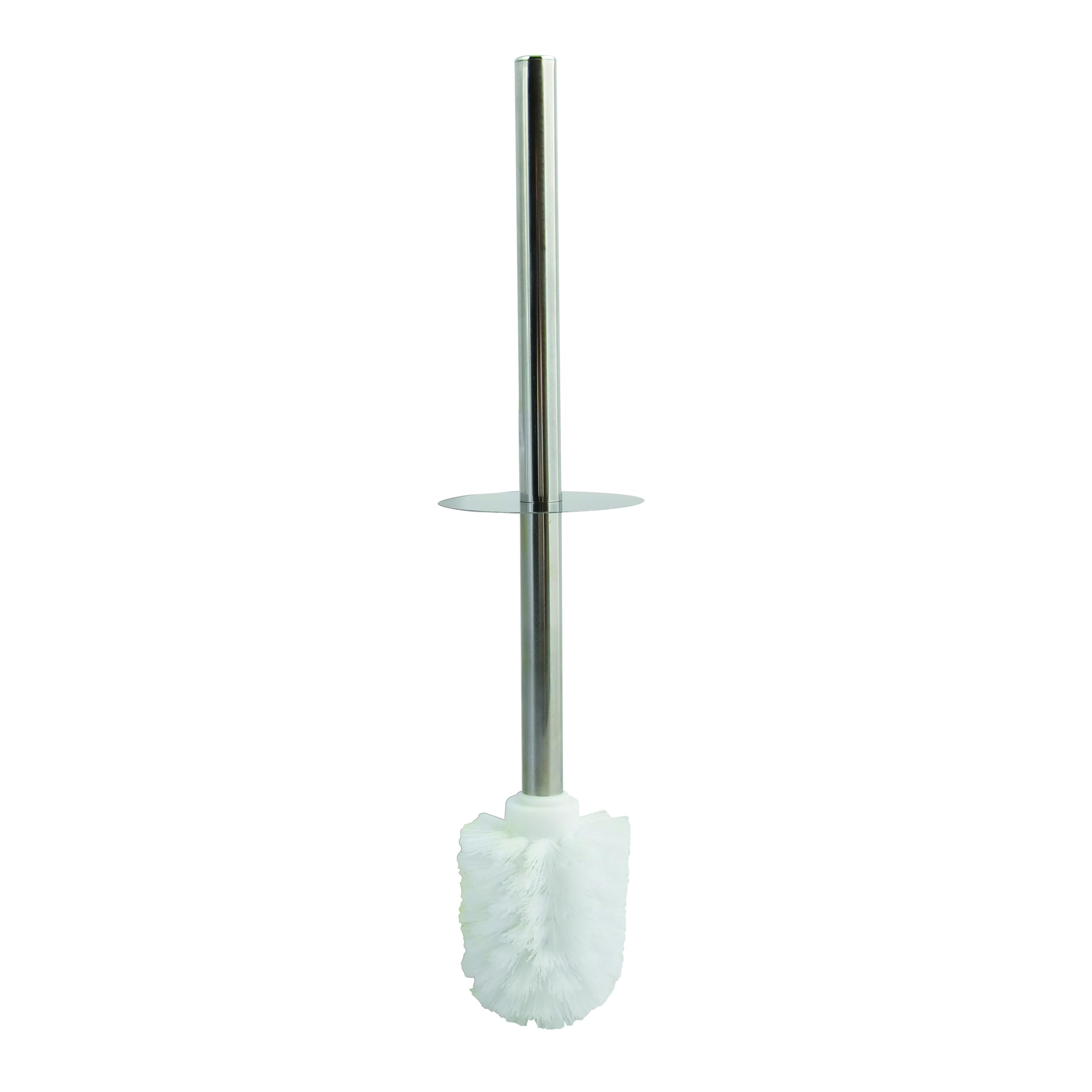 MSV Stainless Steel Toilet Brush And Holder, White