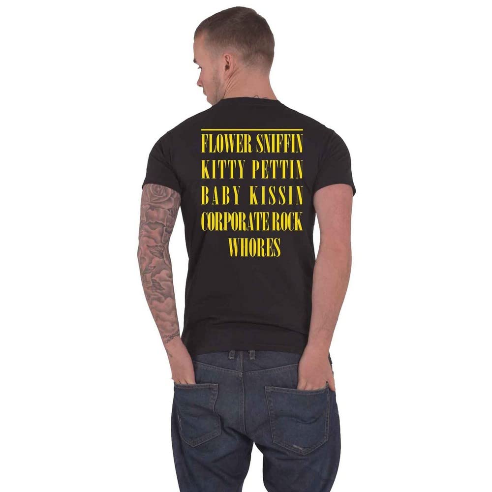 Nirvana T-Shirt pour Homme | T-Shirt Graphique à Manches Courtes pour Adultes en Noir | Haut Classique Grunge Vieilli avec Logo imprimé | Cadeau Vintage Rock Band