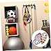 Milisten 4sets Nylon Basketball Mesh Net Bag Portable Sports Ball Carrier for Basketball Volleyball Soccer with Long Straps Durable Storage for Balls Net Needle Thick Red Blue Black Yellow