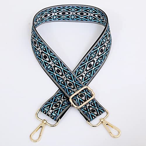 Image of Wide Shoulder Strap Adjustable Shoulder Strap Bohemian Purse Strap Fashion Replacement Straps for Crossbody Handbag Guitar