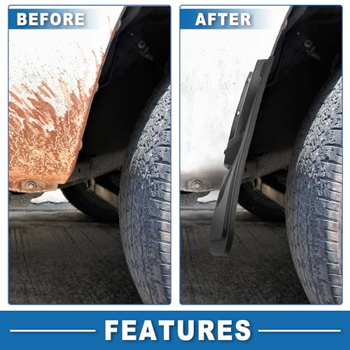 Image of Mud Flap Splash Guard with Mount Accessories Front Side Mud Guard for Ford Bronco 2021-2024 (Set of 2)