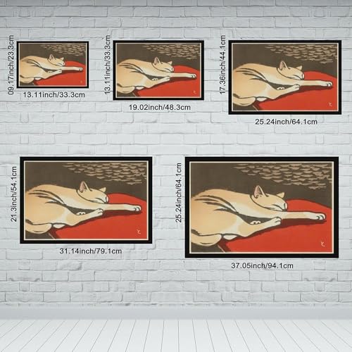 Impression sur toile chat Tomoo Inagaki suspension luxe - 2