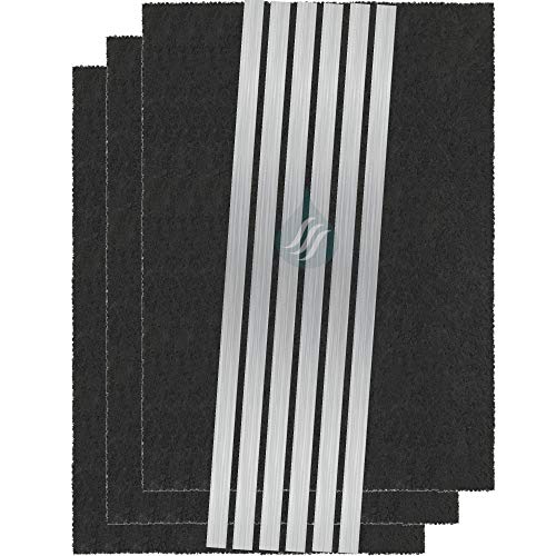 Solution Ahead - Lot de 3 Filtres Anti-Odeur au Charbon Actif, Compatibles avec Sauter et Brandt...