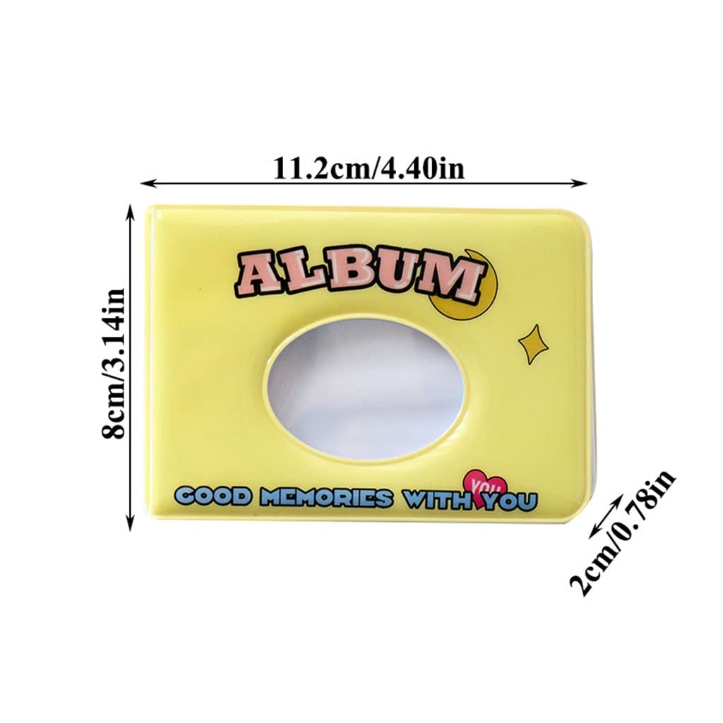 Mini album fotografico con 36 tasche, 7,6 cm, custodia per foto e raccoglitori