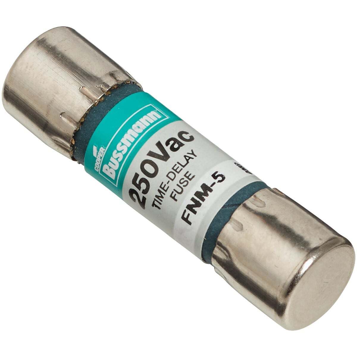 COOPER BUSSMANN 2-Pack 5A 250V Type FNM Time Delay Cartridge Midget Fuse