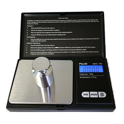 American Weigh Scales 100G X 0.01G Digital Scale, With Seaside 100 G Stainless Steel Calibration Weight