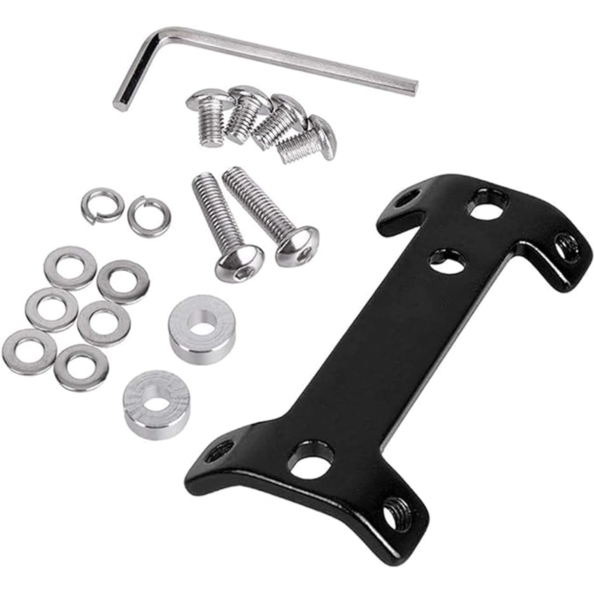 Batum Alloy Double Headed Bottle Cage, Bike Water Bottle Cage Mount Holder, for Road and Mountain Bike Use (Black)