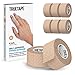 Produktbild TRUETAPE Fingerpflaster | 8x Rollen selbsthaftende Pflaster für die Finger (2,5cm x 4,5m) | Tape Verband selbstklebend I Schmutzabweisendes Pflasterband I schmale Haftbandage (Beige)