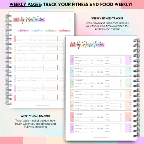 Templatables TPFITPR 3 Month Fitness & Workout Planner thumb #2