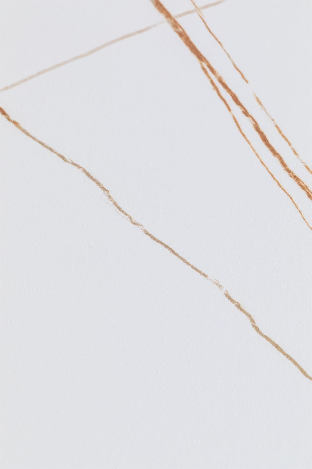 SKLUM Runder Stehtisch aus Steinzeug (Ø60 cm) Manhattan Weiss Gold Champagne