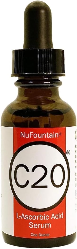 C20 HAND CRAFTED 20% L-Ascorbic Acid Serum. 1 Fluid Ounce. Made Fresh When Ordered