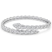 Gold Silver Rhinestone Bangle Bracelets for Women, Adjustable Layered Cuff Bracelet Summer Holiday Jewelry Gift
