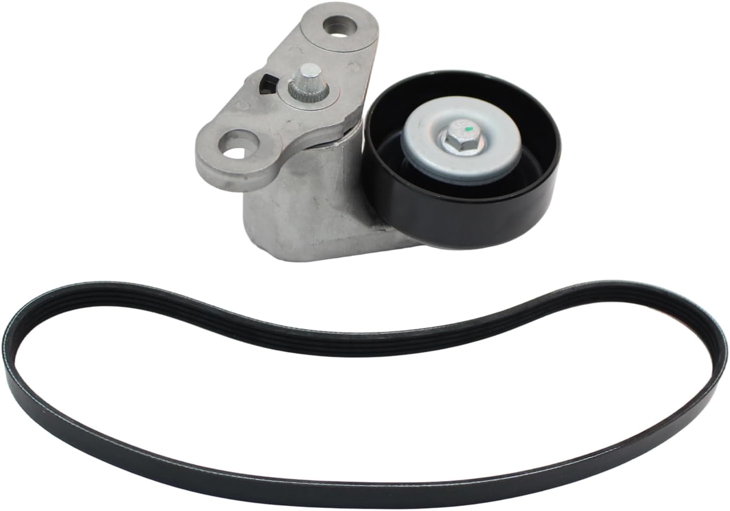 AUCERAMIC A/C Serpentine Drive Belt Tensioner Kit Fit for Chevy Avalanche Express Silverado Suburban Tahoe GMC Savana Sierra Yukon Cadillac Escalade Hummer H2 1999-2008 Replace #38159 90K-38159